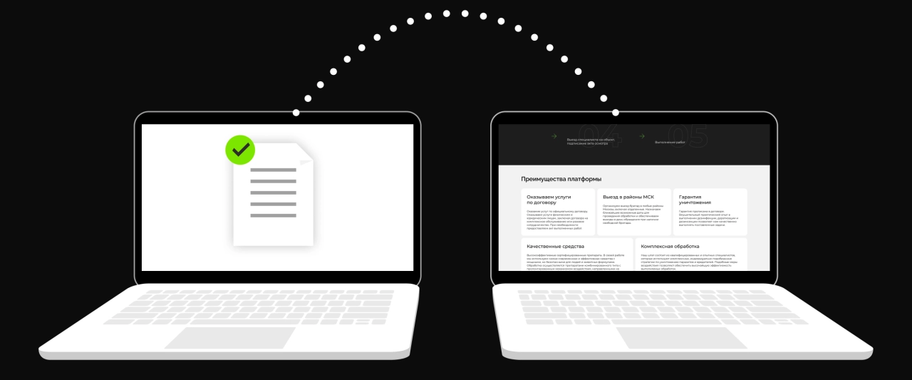 Наполнение контентом и передача сайта